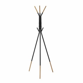 Hat stand DKD Home Decor Black Natural Steel Plastic Loft 65 x 65 x 179 cm by DKD Home Decor, Coat Racks - Ref: S3026307, Pri...