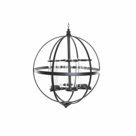 Candleholder DKD Home Decor Black Metal Crystal (60 x 60 x 73 cm) by DKD Home Decor, Candelabras and candle holders - Ref: S3...