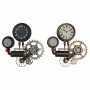 Wall Clock DKD Home Decor 54 x 9 x 56 cm Red Black Grey Golden Iron Vintage (2 Units) | Tienda24 - Global Online Shop Tienda24.eu