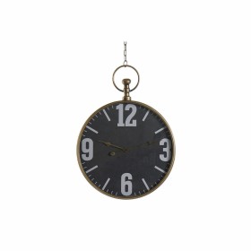 Wall Clock DKD Home Decor Crystal Black Golden Iron (60 x 6.5 x 80 cm) by DKD Home Decor, Wall Clocks - Ref: S3026684, Price:...