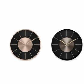 Reloj de Pared DKD Home Decor Negro Cobre Plateado Aluminio Plástico Moderno 30 x 4 x 30 cm (2 Unidades) de DKD Home Decor, R...