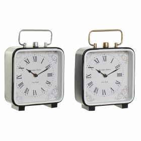 Orologio da Tavolo DKD Home Decor 19 x 7 x 27 cm Cristallo Nero Azzurro Bianco Ferro (2 Unità) di DKD Home Decor, Orologi da ...