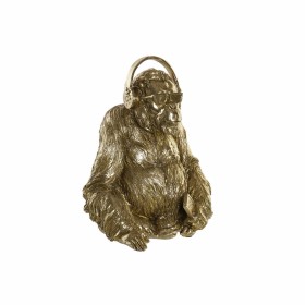 Figura Decorativa DKD Home Decor 27 x 26 x 36 cm Auriculares Dourado Óculos Moderno de DKD Home Decor, Adornos - Ref: S302684...