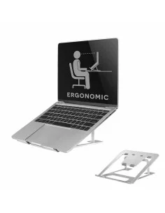 Soporte para Portátil Startech LAPTOP-STAND-SILVER Aluminio | Tienda24 Tienda24.eu