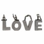 Figura Decorativa DKD Home Decor Love Resina (13 x 6 x 23 cm) (40 x 4 x 22 cm) (4 pcs) de DKD Home Decor, Adornos - Ref: S302...