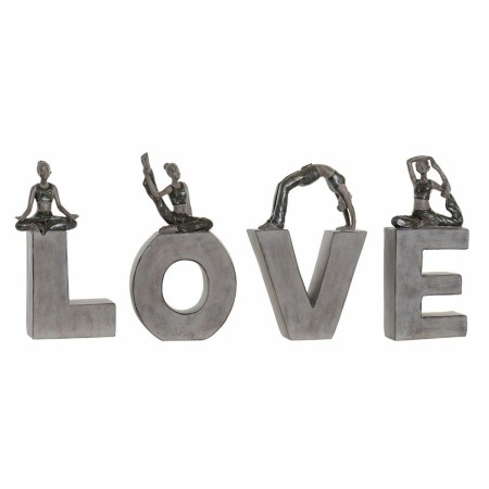 Figurine Décorative DKD Home Decor Love Résine (13 x 6 x 23 cm) (40 x 4 x 22 cm) (4 pcs) de DKD Home Decor, Objets de décorat...