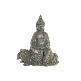 Figurine Décorative DKD Home Decor 38 x 25 x 43 cm Noir Doré Buda Gris foncé Oriental Moderne de DKD Home Decor, Objets de dé...