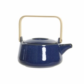 Bule DKD Home Decor 21 x 17 x 10 cm Porcelana Azul 1 L de DKD Home Decor, Chaleiras de chá quente - Ref: S3027093, Preço: 24,...