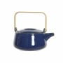 Tetera DKD Home Decor 21 x 17 x 10 cm Porcelana Azul 1 L de DKD Home Decor, Teteras de té caliente - Ref: S3027093, Precio: 2...