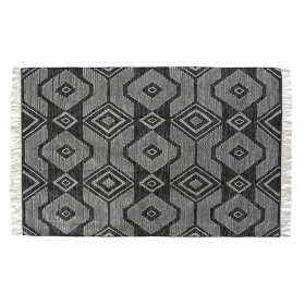 Carpet DKD Home Decor White Black Cotton (160 x 230 x 1 cm) by DKD Home Decor, Rugs - Ref: S3027189, Price: 89,60 €, Discount: %