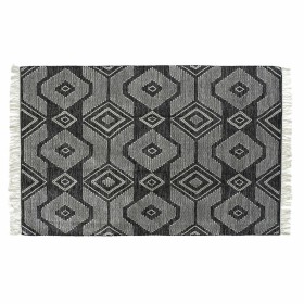 Alfombra DKD Home Decor Blanco Negro Algodón (200 x 290 x 1 cm) de DKD Home Decor, Alfombras infantiles - Ref: S3027190, Prec...