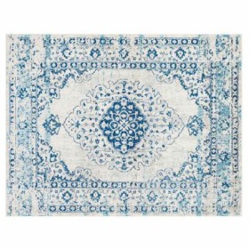 Carpet DKD Home Decor Blue Cotton Chenille (120 x 180 x 1 cm) by DKD Home Decor, Rugs - Ref: S3027333, Price: 58,38 €, Discou...