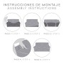 Funda para sillón Eysa JAZ Gris 70 x 120 x 130 cm de Eysa, Sillones - Ref: D1606338, Precio: 47,94 €, Descuento: %