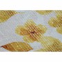 Tapete DKD Home Decor Amarelo Branco Poliéster Algodão Bloemen (200 x 290 x 0.5 cm) de DKD Home Decor, Tapetes infantis - Ref...