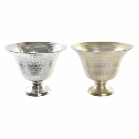 Vase DKD Home Decor Doré Verre Champagne Argenté Aluminium 30 x 30 x 23 cm Moderne (2 Unités) de DKD Home Decor, Vases - Réf ...