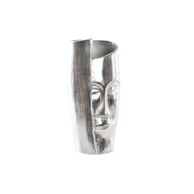 Vase DKD Home Decor 15 x 13 x 31 cm Visage Argenté Aluminium Moderne de DKD Home Decor, Vases - Réf : S3027664, Prix : 36,20 ...