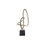 Figura Decorativa DKD Home Decor Negro Dorado Aluminio (23 x 19 x 50 cm) de DKD Home Decor, Adornos - Ref: S3027670, Precio: ...