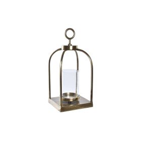 Lantern Candleholder Lantern Orange Cream Metal Paper Crystal 23 x 23 x 28 cm | Tienda24 - Global Online Shop Tienda24.eu