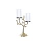 Pot à Bougie DKD Home Decor Verre Doré Aluminium Oiseaux (29 x 15 x 48 cm) de DKD Home Decor, Bougeoirs et chandeliers - Réf ...