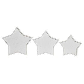 Centre de Table DKD Home Decor 57 x 54 x 3 cm Blanc Shabby Chic Décapé (3 Pièces) de DKD Home Decor, Objets de décoration - R...