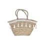 Bolsa DKD Home Decor Branco Multicolor Natural Metal 59 x 16 x 30 cm de DKD Home Decor, Sacos de tecido e de praia - Ref: S30...