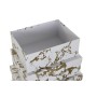 Conjunto de Caixas de Organização Empilháveis DKD Home Decor Dourado Branco Cartão (43,5 x 33,5 x 15,5 cm) de DKD Home Decor,...