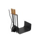 Log Stand DKD Home Decor Wood Steel (48 x 30 x 62 cm) by DKD Home Decor, Firewood Racks - Ref: S3027975, Price: 66,77 €, Disc...