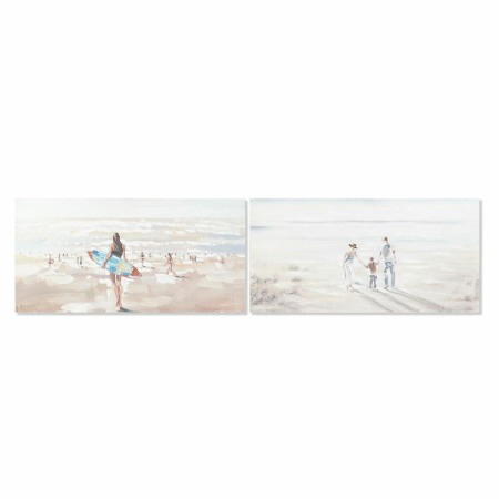 Cadre DKD Home Decor Plage 120 x 3,7 x 60 cm (2 Unités) | Tienda24 - Global Online Shop Tienda24.eu