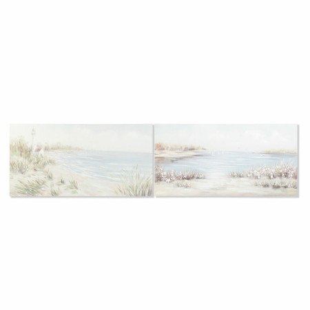 Bild DKD Home Decor 140 x 3,7 x 70 cm Strand Mediterraner (2 Stück) | Tienda24 - Global Online Shop Tienda24.eu