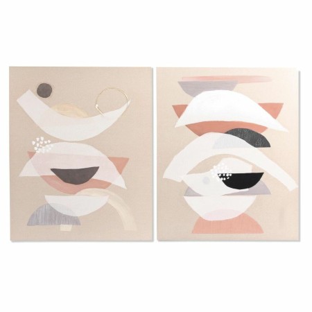 Cadre DKD Home Decor 75,5 x 3,7 x 100 cm Abstrait Moderne (2 Unités) de DKD Home Decor, Impressions sur toile - Réf : S302822...