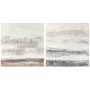 Pintura DKD Home Decor 100 x 3,7 x 100 cm Abstrato Urbana (2 Unidades) de DKD Home Decor, Impressões sobre tela - Ref: S30282...