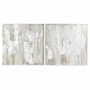 Pintura DKD Home Decor 100 x 3,7 x 100 cm Abstrato Moderno (2 Unidades) de DKD Home Decor, Impressões sobre tela - Ref: S3028...