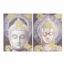 Quadro DKD Home Decor Buddha 60 x 3 x 80 cm Orientale (2 Unità) di DKD Home Decor, Stampe e quadri su tela - Rif: S3028548, P...