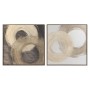 Cadre DKD Home Decor Moderne Cercles 100 x 4 x 100 cm (2 Unités) de DKD Home Decor, Impressions sur toile - Réf : S3028627, P...