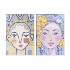 Painting DKD Home Decor 63 x 4 x 93 cm Lady Urban (2 Units) by DKD Home Decor, Prints on Canvas - Ref: S3028646, Price: 88,16...