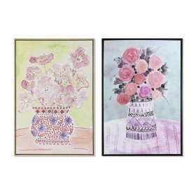 Pintura DKD Home Decor 100 x 2,8 x 100 cm Vaso Shabby Chic (2 Unidades) | Tienda24 - Global Online Shop Tienda24.eu