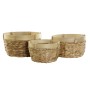 Set di Cestini DKD Home Decor Bambù Tropicale Juncus (40 x 40 x 23 cm) (3 Pezzi) di DKD Home Decor, Scatole decorative - Rif:...