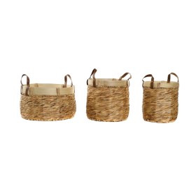 Juego de Cestas DKD Home Decor Bambú Tropical 40 x 40 x 24 cm de DKD Home Decor, Cajas - Ref: S3028691, Precio: 85,74 €, Desc...