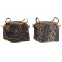 Basket DKD Home Decor 30 x 30 x 30 cm Natural Fibre Boho (2 Units) by DKD Home Decor, Boxes - Ref: S3028693, Price: 61,46 €, ...