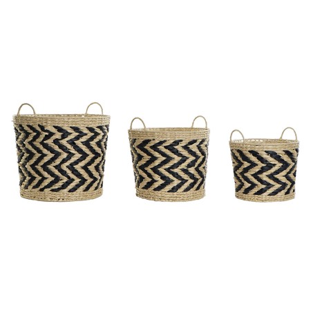 Set de basket DKD Home Decor Fibre (40 x 40 x 35 cm) de DKD Home Decor, Boîtes - Réf : S3028719, Prix : 70,66 €, Remise : %