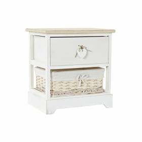 Caisson à Tiroirs DKD Home Decor Naturel Blanc osier Bois de paulownia (40 x 29 x 42,5 cm) de DKD Home Decor, Commodes - Réf ...