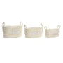 Juego de Cestas DKD Home Decor Algodón Fibra (34 x 23 x 20 cm) de DKD Home Decor, Cajas - Ref: S3028741, Precio: 64,28 €, Des...