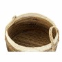 Basket set DKD Home Decor Tropical Natural Fibre Rushes (45 x 45 x 33 cm) (3 Pieces) by DKD Home Decor, Boxes - Ref: S3028752...