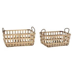 Set de basket DKD Home Decor Bambou Tropical (44 x 31,5 x 25 cm) de DKD Home Decor, Boîtes - Réf : S3028756, Prix : 43,03 €, ...