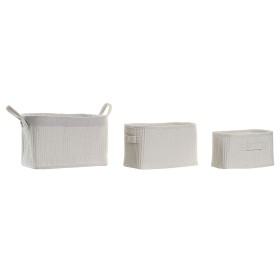 Set di Cestini DKD Home Decor Cotone (37 x 27 x 24 cm) di DKD Home Decor, Scatole decorative - Rif: S3028818, Prezzo: 55,20 €...