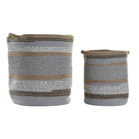 Basket set DKD Home Decor Cotton Jute (40 x 40 x 45 cm) by DKD Home Decor, Boxes - Ref: S3028823, Price: 79,85 €, Discount: %