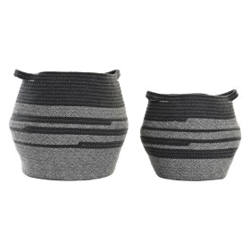 Conjunto de Cestas DKD Home Decor Algodão (40 x 40 x 37 cm) de DKD Home Decor, Caixas - Ref: S3028827, Preço: 40,32 €, Descon...