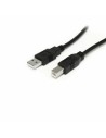 USB A to USB B Cable Startech USB2HAB30AC Black | Tienda24 Tienda24.eu