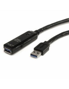 Cable USB A a USB B LINDY 36740 50 cm Negro | Tienda24 Tienda24.eu