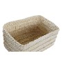 Conjunto de Cestas DKD Home Decor 28 x 21 x 15 cm Fibra natural de DKD Home Decor, Caixas - Ref: S3028867, Preço: 23,58 €, De...